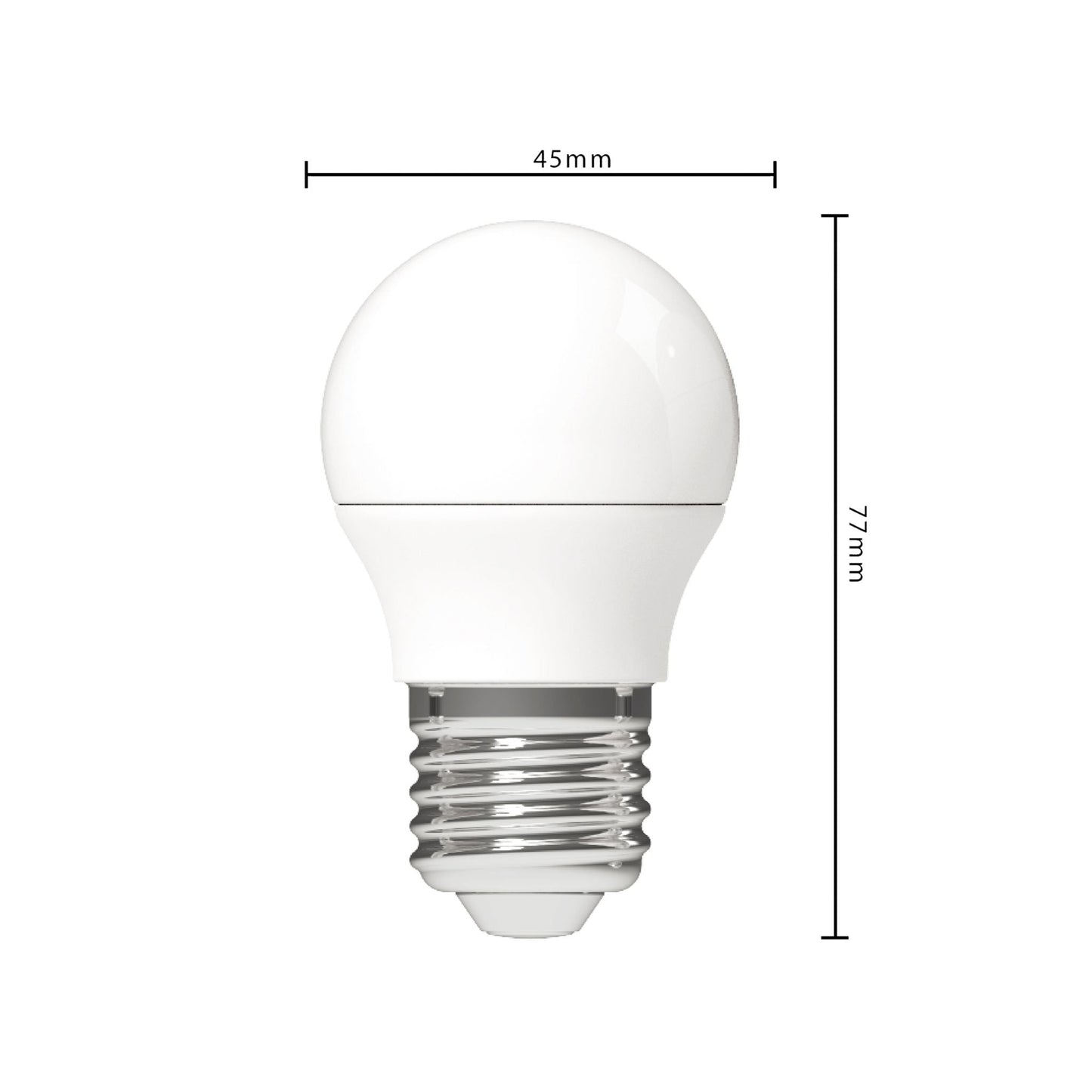 LED E27 Lamp - 470 lm - Warm wit licht - 1 lamp