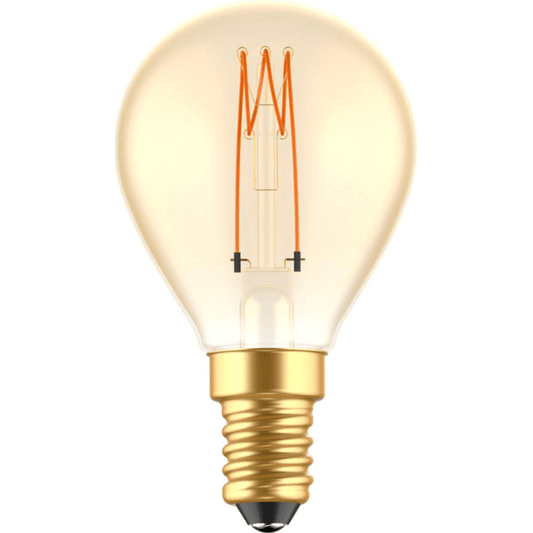 LED Lamp goud E14 - Gloeilamp design - Dimbaar extra warm wit - 1800K