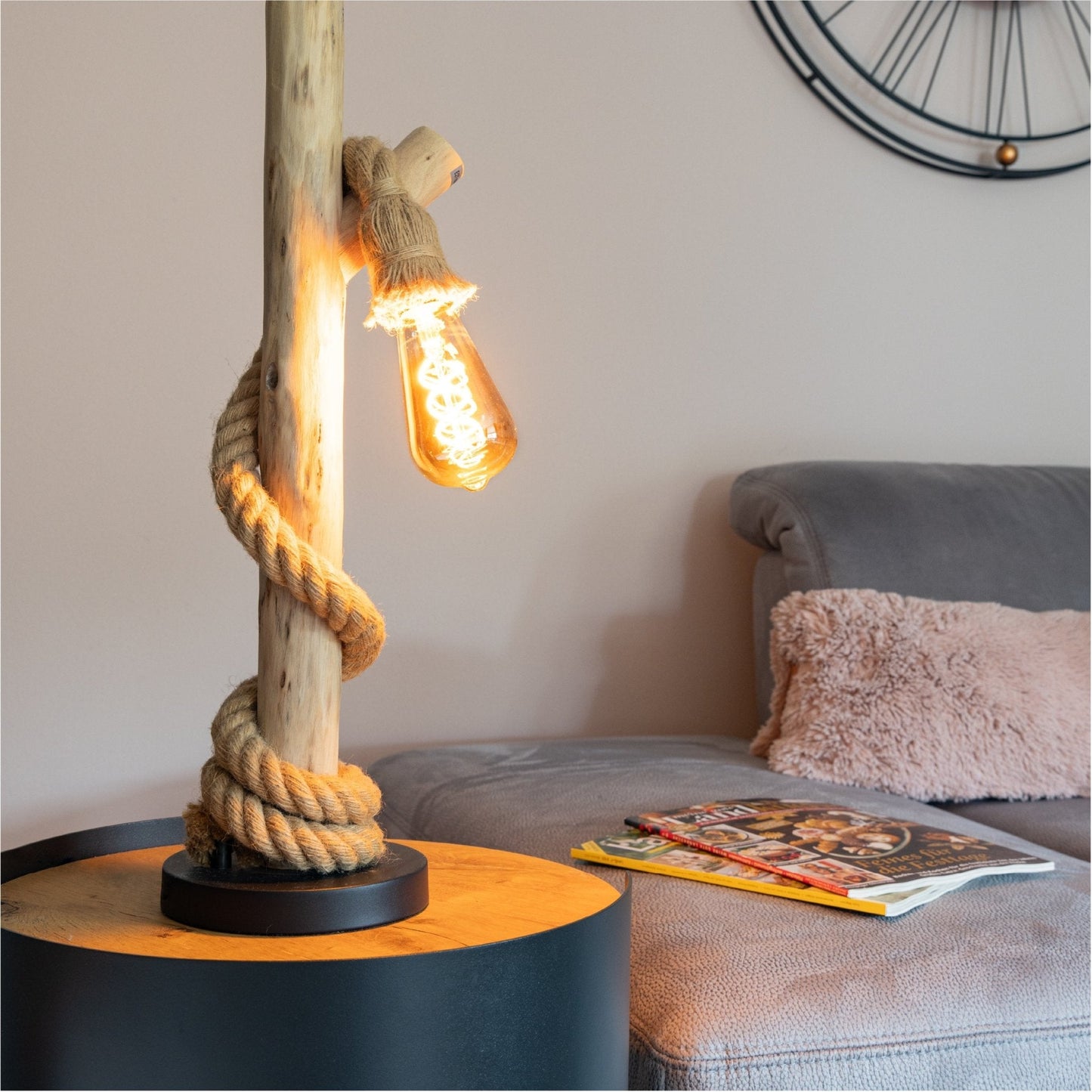 LED Lamp smokey E27 - Nostalgisch retro - Dimbaar warm wit licht - Edison ST64