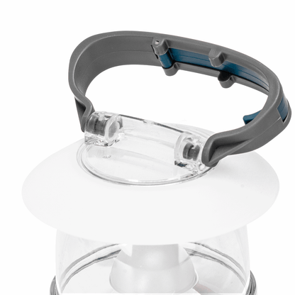 Noodlamp met Ophanghaak - LED Tentlamp op Batterijen (exclusief) - Daglichtwit licht - Blauwe body - Camping & Noodverlichting