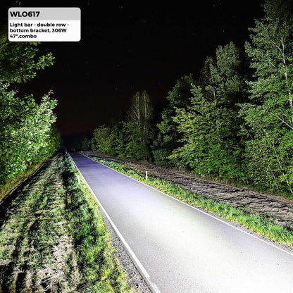 LED light BAR 47" 306W (102x3W Osram) | schijnwerper 12V & 24V combo | offroad 6000K - IP67