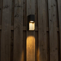 Comnox - Rimini - Moderne Wandlamp met Lichteffect - Antraciet IP44