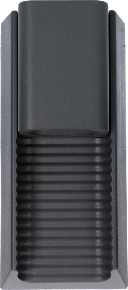 LED Muurlamp buiten met GU10 fitting - Strepen - Rimini - IP44 - Antraciet