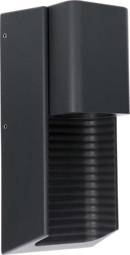 LED Muurlamp buiten met GU10 fitting - Strepen - Rimini - IP44 - Antraciet