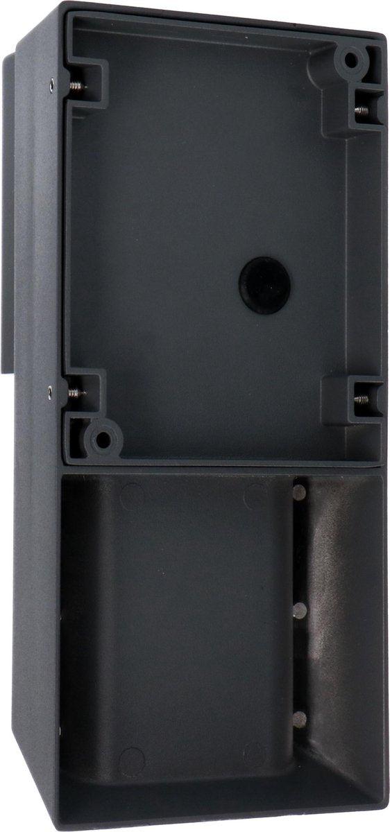 LED Muurlamp buiten met GU10 fitting - Strepen - Rimini - IP44 - Antraciet