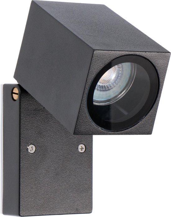 LED's Light Kantelbare LED Buitenlamp - GU10 fitting - IP44 - Zwart - Model Lucca