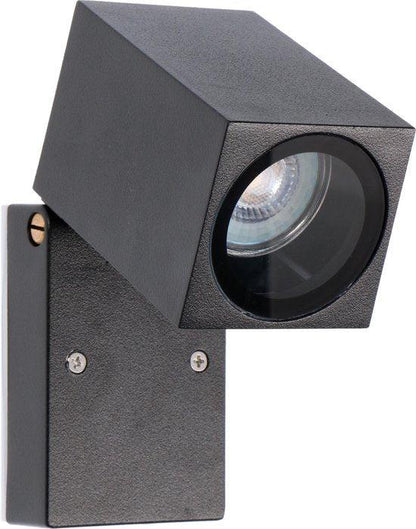 LED's Light Kantelbare LED Buitenlamp - GU10 fitting - IP44 - Zwart - Model Lucca