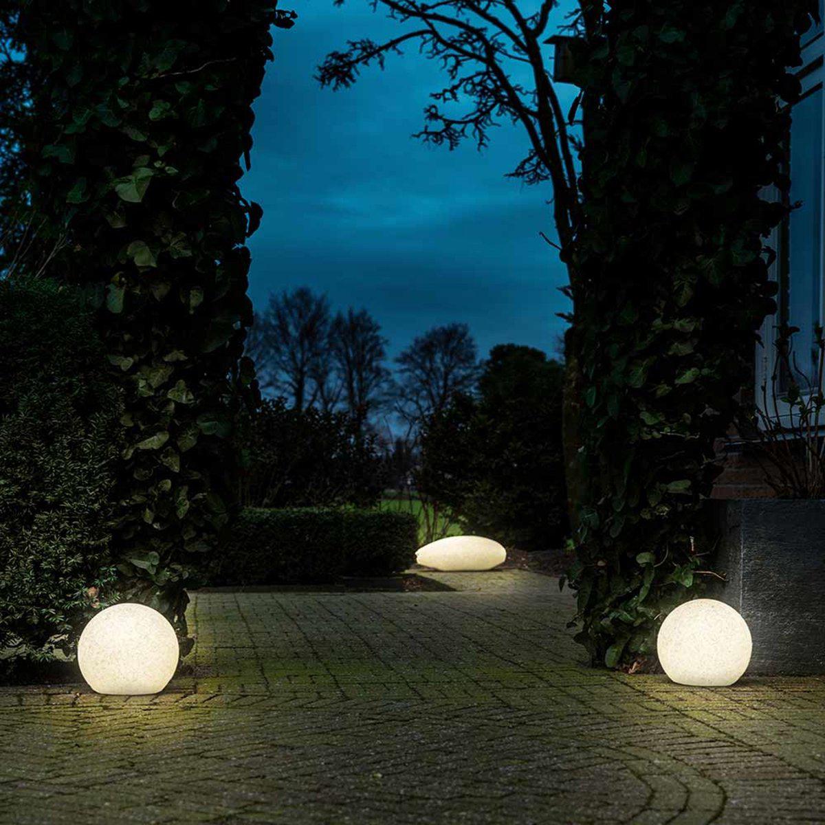 LED Padverlichting Steen 20 cm met sensor - Automatisch aan en uit - IP65 Waterdicht