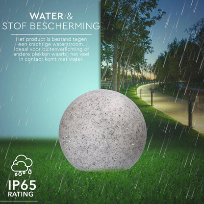 LED Padverlichting Steen 20 cm met sensor - Automatisch aan en uit - IP65 Waterdicht