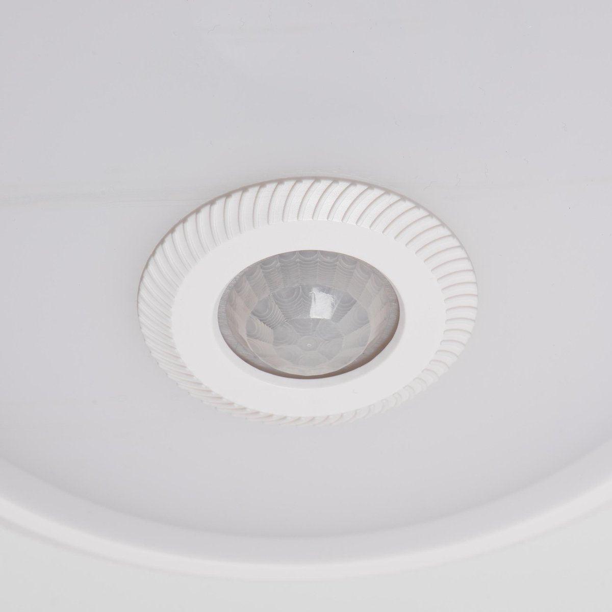 LED Plafondlamp 24 cm met bewegingssensor - Spatwaterdicht - Warm wit