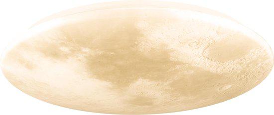 LED Plafondlamp maan voor slaapkamer - 40 cm - Dimbaar met afstandsbediening