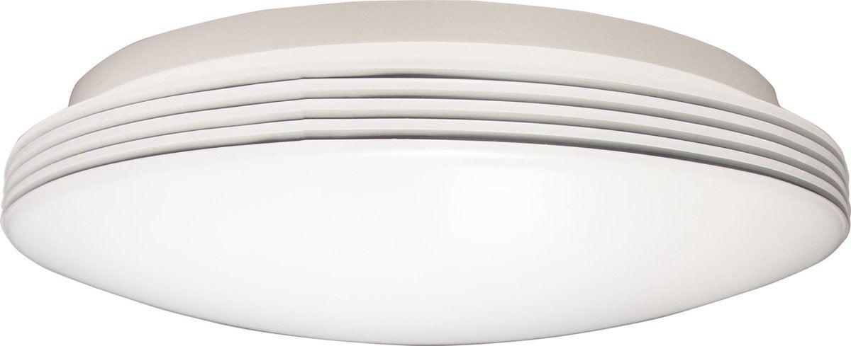 LED Plafondlamp rond 35 cm met ringen - Universeel - Spatwaterdicht - Warm wit licht