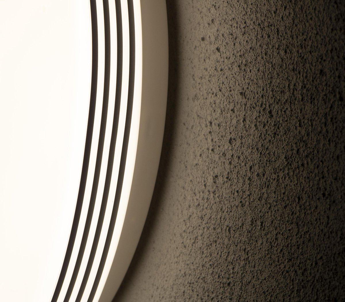 LED Plafondlamp rond 35 cm met ringen - Universeel - Spatwaterdicht - Warm wit licht