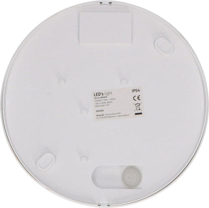 LED Plafondlamp voor buiten - Rond 21 cm - Koud wit licht - IP54 - 10W