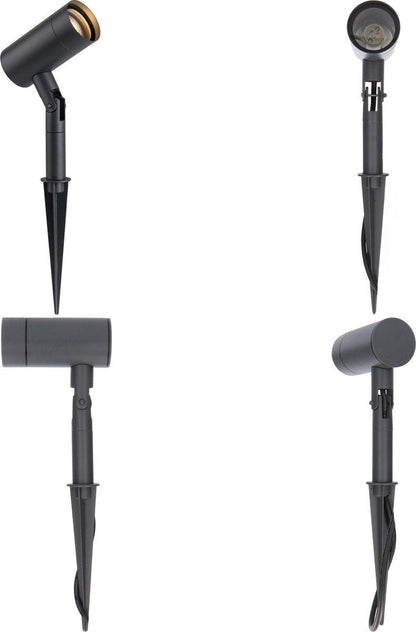 LED's Light Prikspot Tuinverlichting - Kantelbaar - GU10 fitting - IP54 waterbestendig - Antraciet