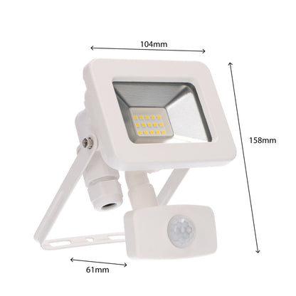 LED's Light Breedstraler 1100 - Met licht- en bewegingssensor - Binnen & Buiten - 10W - Wit