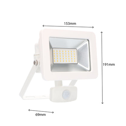 LED's Light Floodlight 3300 - Met licht- en bewegingssensor - Binnen & Buiten - 30W - Wit