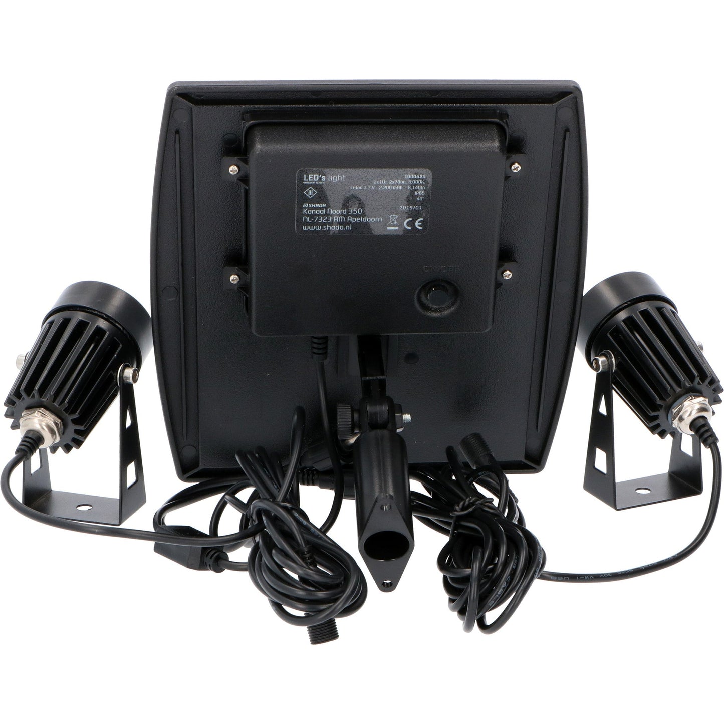 LED's Light Solar LED Tuinlamp met zonnepaneel en grondspies - Automatisch aan en uit - Met sensor - IP65 waterdicht