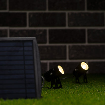 LED's Light Solar LED Tuinlamp met zonnepaneel en grondspies - Automatisch aan en uit - Met sensor - IP65 waterdicht