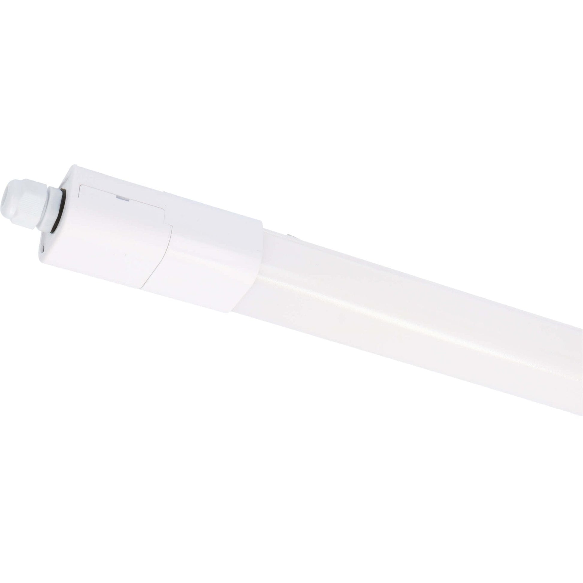 Vier witte, transparante LED-lampen met zichtbare schroefdraad en zwarte rubberen ringen, geschikt voor gebruik in kantoor- en huishoudelijke verlichting.