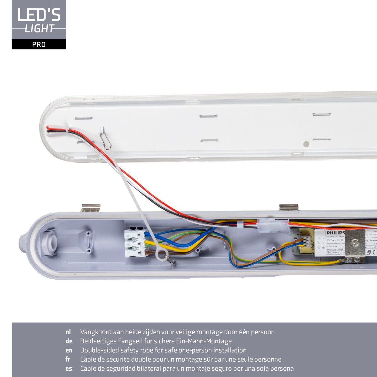 Comnox - LED's Light pro - Flexibele industriële verlichting - 150cm IP65