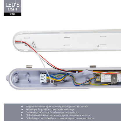 Comnox - LED's Light pro - Flexibele industriële verlichting - 150cm IP65