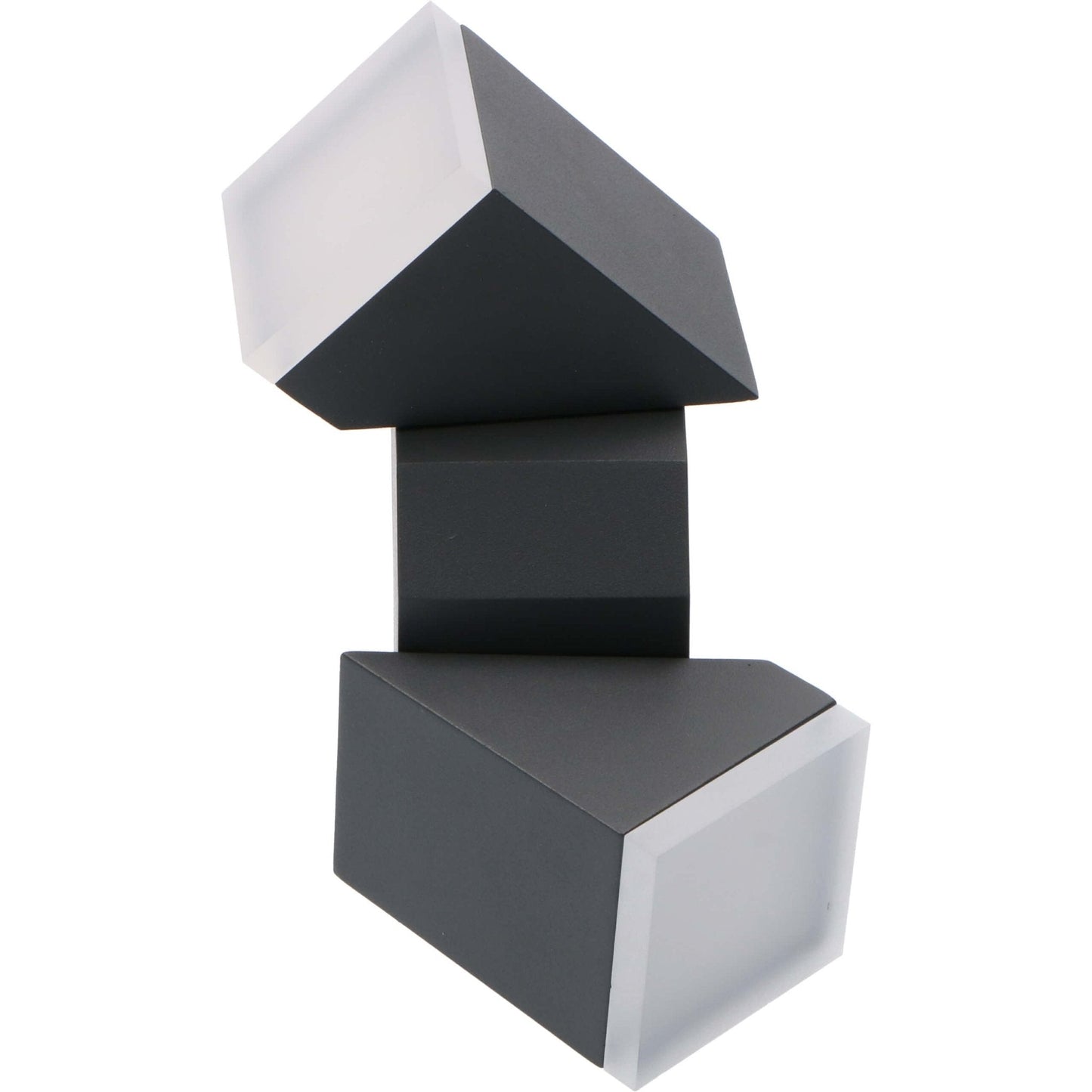 Comnox - Terni LED Wandlamp - 2-pack Draaibare Spots - Antraciet