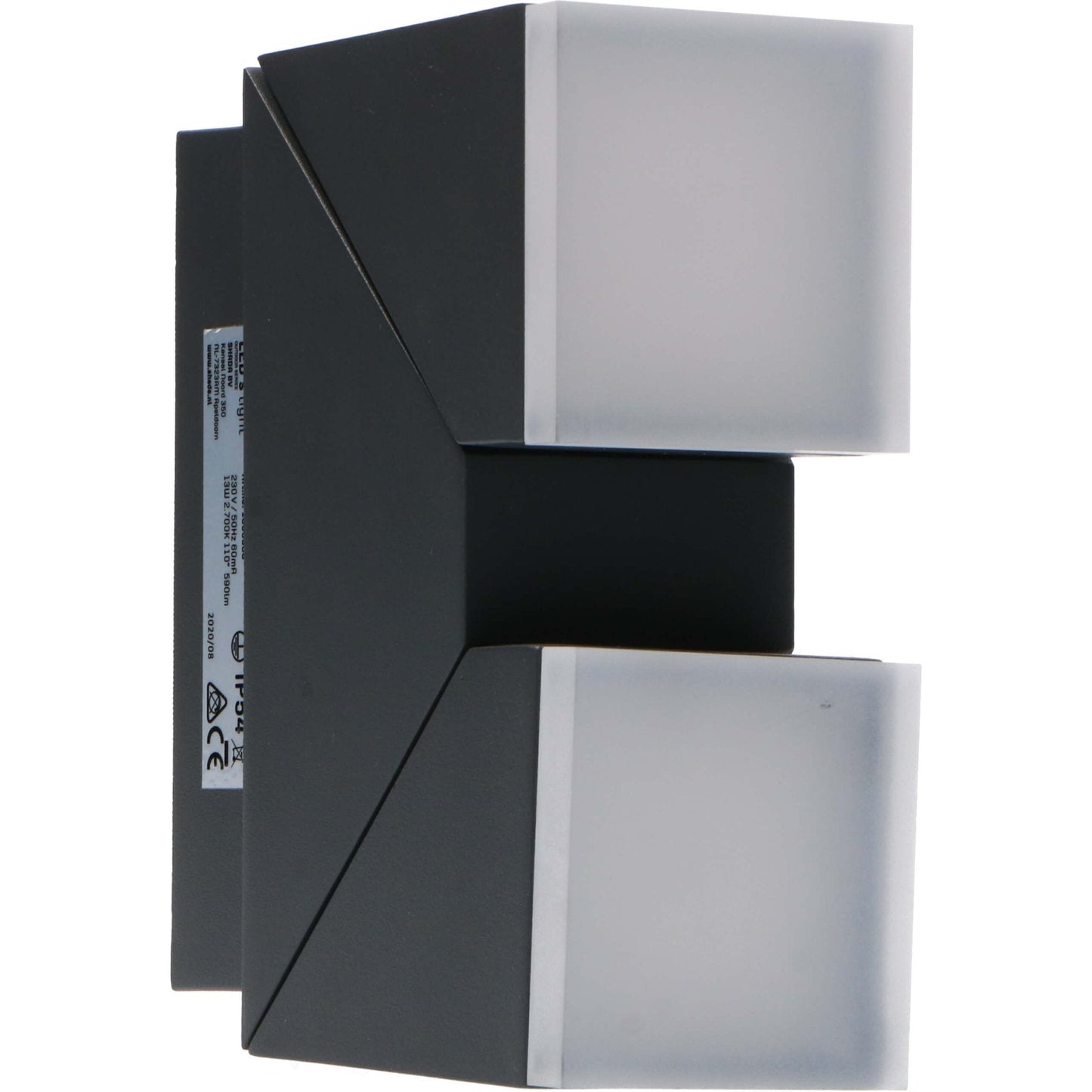 2 pack LED's Light 2-lichts LED Design Buitenlamp - Model Terni - Draaibaar - Warm wit - Antraciet