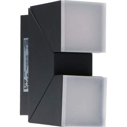 2 pack LED's Light 2-lichts LED Design Buitenlamp - Model Terni - Draaibaar - Warm wit - Antraciet