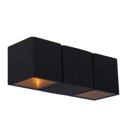 LED's Light 4-lichts Wandlamp Buiten - Model Aversa - Warm wit - IP54 waterdicht - Antraciet