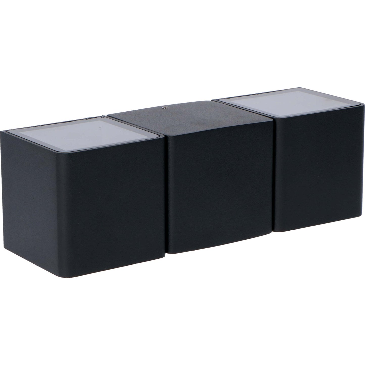 Comnox - LED's Light Aversa - Buitenwandlamp in Antraciet - Duurzaam Aluminium - Warm Wit Licht - IP54 Waterdicht - 4 LED's