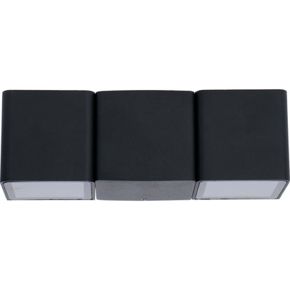 Comnox - LED's Light Aversa - Buitenwandlamp in Antraciet - Duurzaam Aluminium - Warm Wit Licht - IP54 Waterdicht - 4 LED's