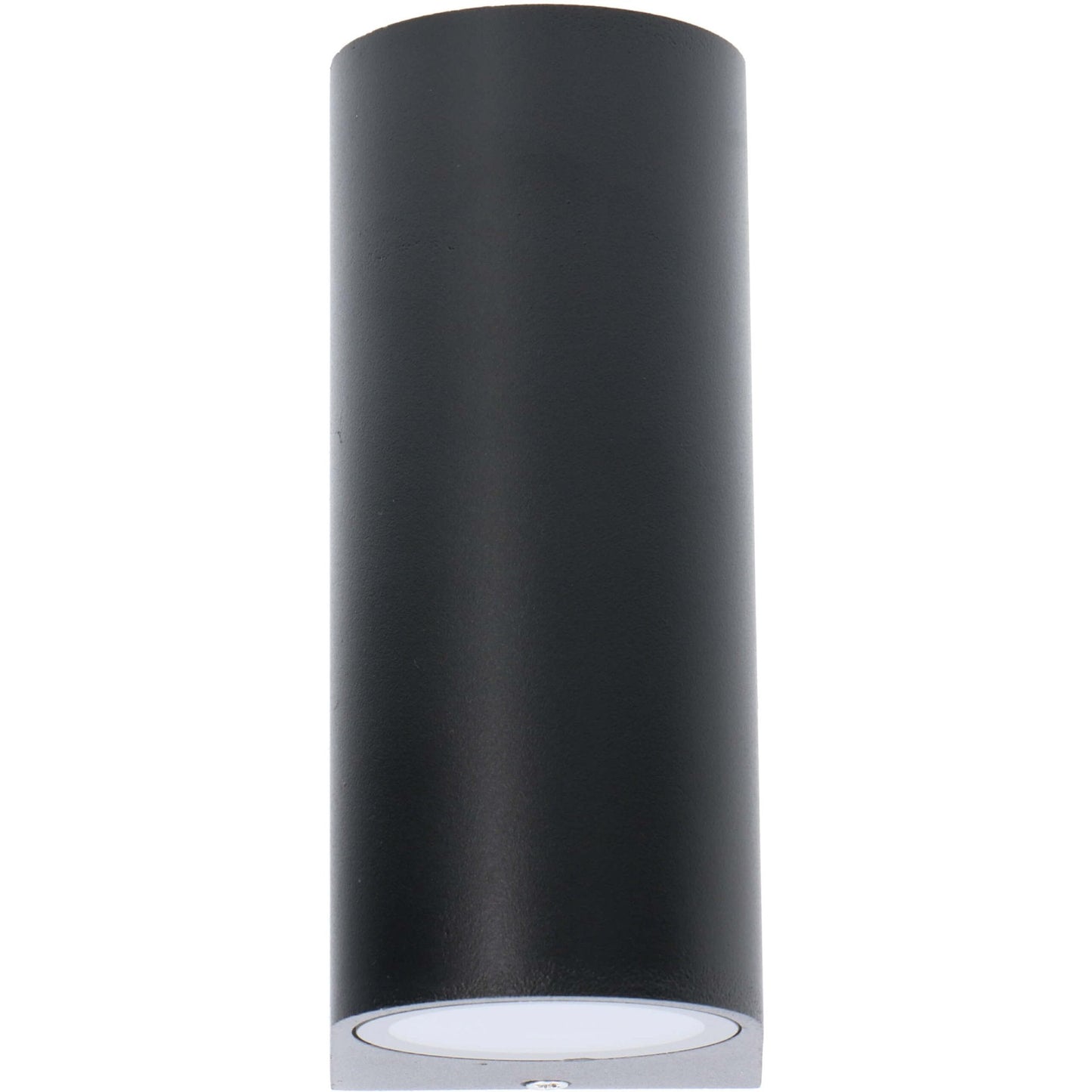 LED's Light LED Wandlamp buiten - Cilinder met 2 x GU10 fitting - Model Sapri - IP44 - Zwart