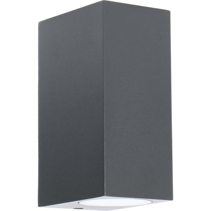 NØRD Up&Down - LED's Light LED Buitenlamp met GU10 fitting - Rechthoek - IP44 - Antraciet - Model Milaan