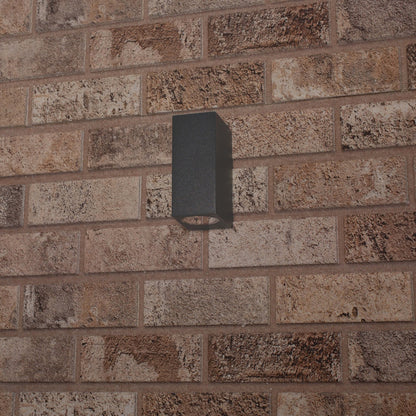 Comnox - NØRD Up&Down - Wandlamp buiten & binnen - Spatwaterdicht IP44 - Dual GU10 - Antraciet - Milaan