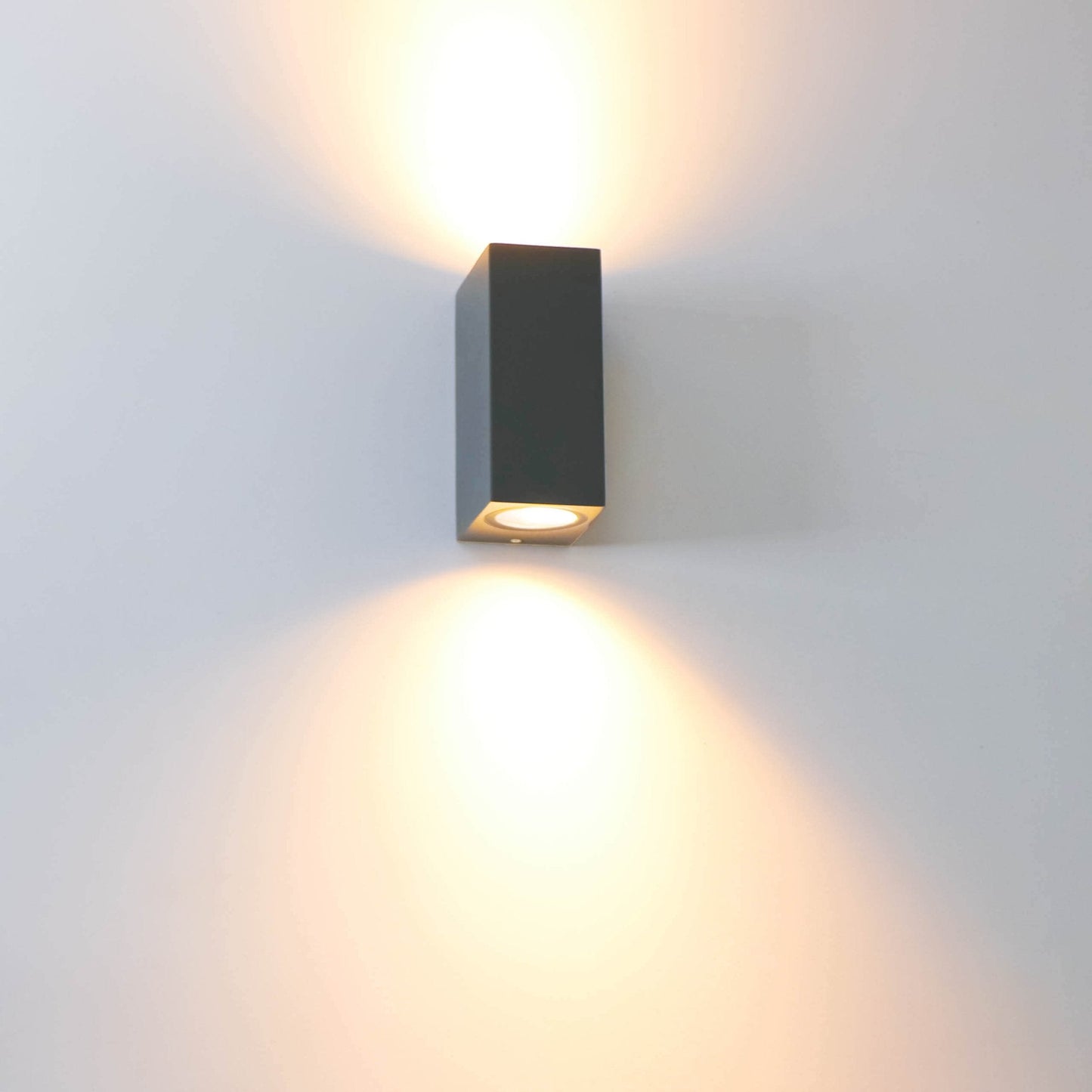 NØRD Up&Down - LED's Light LED Buitenlamp met GU10 fitting - Rechthoek - IP44 - Antraciet - Model Milaan