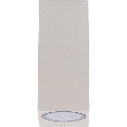 LED's Light LED Buitenlamp met GU10 fitting - Rechthoek - IP44 - Grijs - Model Milaan