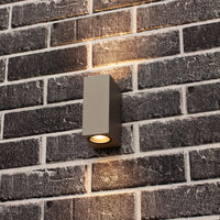 Comnox - Milaan Wandlamp - Dubbel Licht - Grijs Aluminium