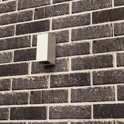 NØRD Up&Down - LED's Light LED Buitenlamp met GU10 fitting - Rechthoek - IP44 - Wit - Model Milaan