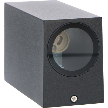 NØRD Up&Down - LED's Light LED Buitenlamp met GU10 fitting - Rechthoek - IP44 - Zwart - Model Milaan