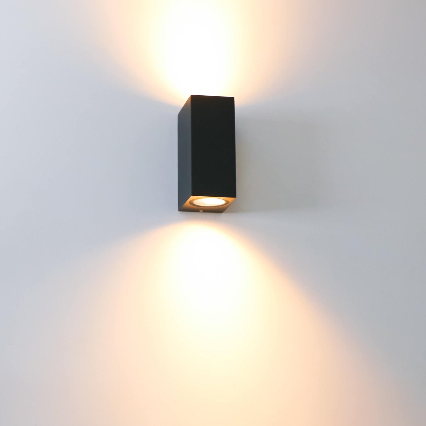 NØRD Up&Down - LED's Light LED Buitenlamp met GU10 fitting - Rechthoek - IP44 - Zwart - Model Milaan