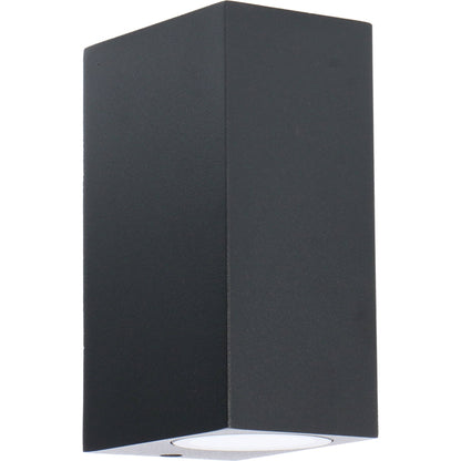 NØRD Up&Down - LED's Light LED Buitenlamp met GU10 fitting - Rechthoek - IP44 - Zwart - Model Milaan