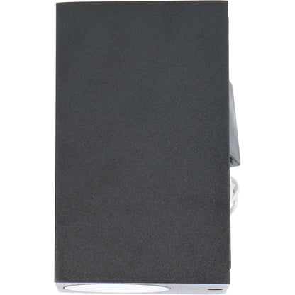 NØRD Up&Down - LED's Light LED Buitenlamp met GU10 fitting - Rechthoek - IP44 - Zwart - Model Milaan