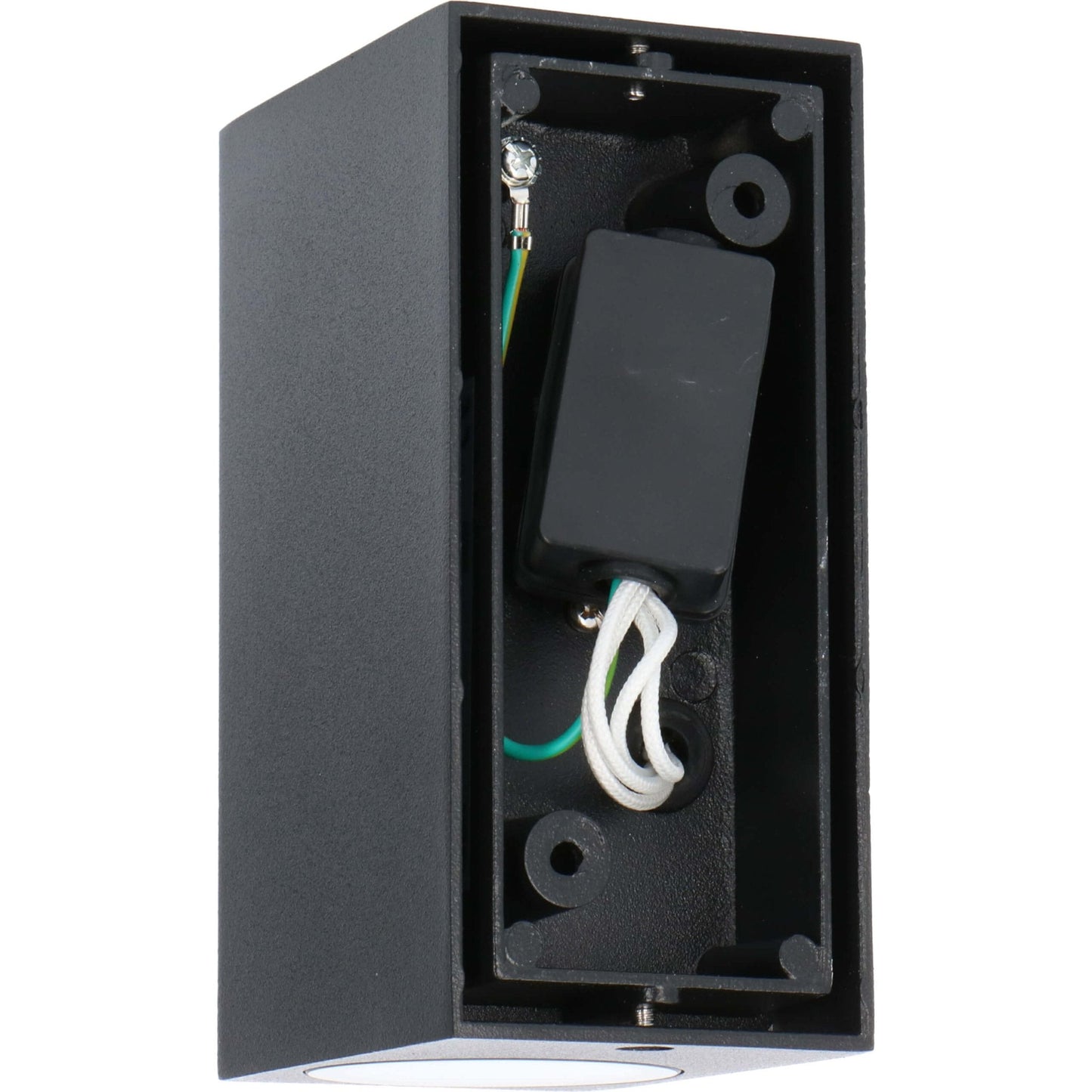 NØRD Up&Down - LED's Light LED Buitenlamp met GU10 fitting - Rechthoek - IP44 - Zwart - Model Milaan