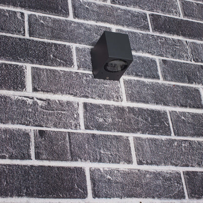 Comnox - NØRD Down - LED Wandlamp Buiten - Weerbestendig & Duurzaam - GU10 Fitting - IP44 - Antraciet