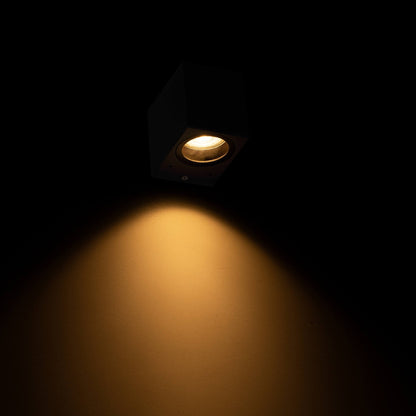 Comnox - NØRD Down - LED Wandlamp Buiten - Weerbestendig & Duurzaam - GU10 Fitting - IP44 - Antraciet