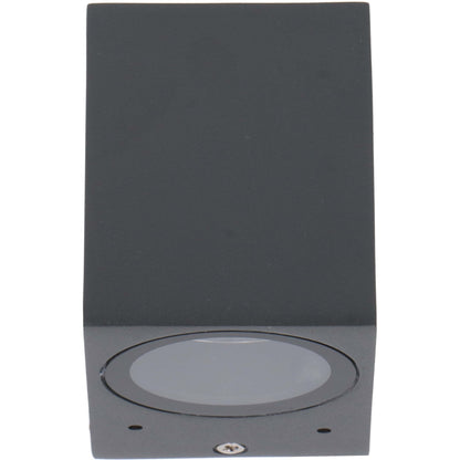 Comnox - NØRD Down - LED Wandlamp Buiten - Weerbestendig & Duurzaam - GU10 Fitting - IP44 - Antraciet