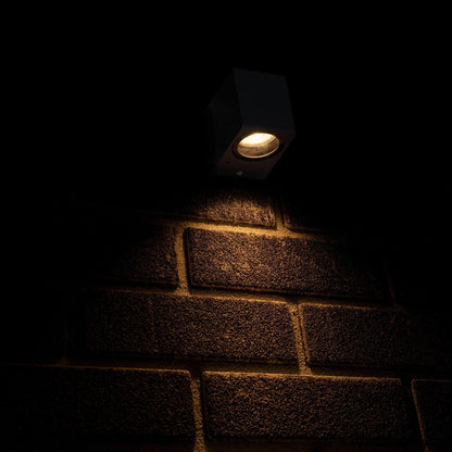 Comnox - NØRD Down - LED Wandlamp Buiten - Weerbestendig & Duurzaam - GU10 Fitting - IP44 - Antraciet