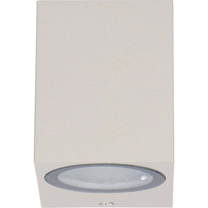 NØRD Down - LED Wandlamp buiten met GU10 fitting - Rome - Vierkant - IP44 - Grijs