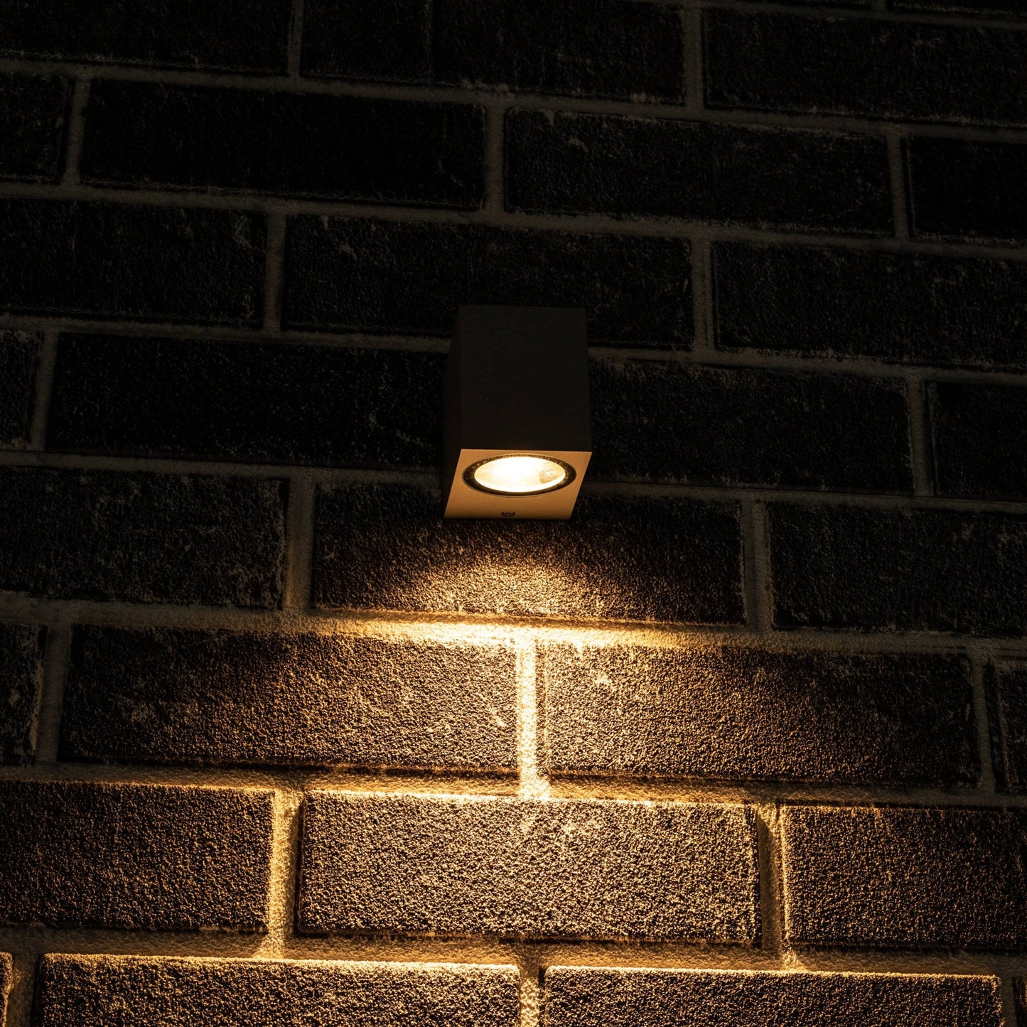 NØRD Down - LED Wandlamp buiten met GU10 fitting - Rome - Vierkant - IP44 - Grijs
